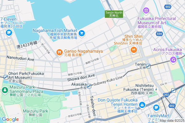 【エリアガイド】福岡中心部・舞鶴、長浜エリア