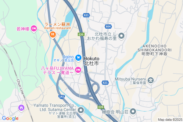 Map of 北杜市市役所