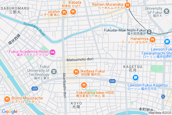 Map of 福井県福井市日光2-2-10