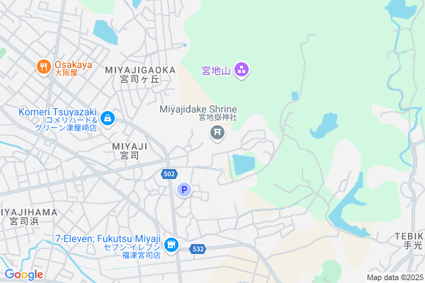 Map of 福岡県福津市宮司元町7-1