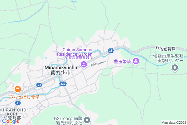 Map of 鹿児島県南九州市知覧町郡6293-1
