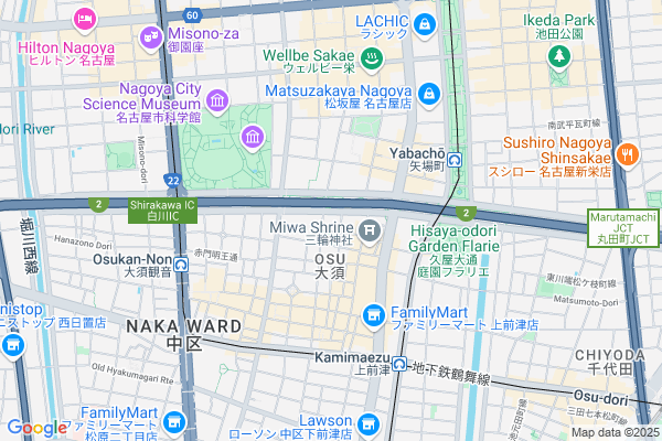 Map of 愛知県名古屋市中区大須3-2-5 吉桂ビル3F
