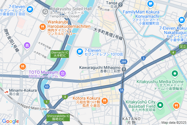 Map of 北九州市小倉北区吉野町5-9