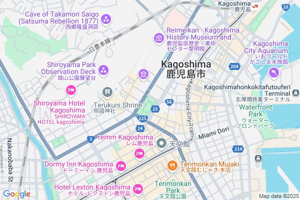 Map of 鹿児島県鹿児島市山下町４