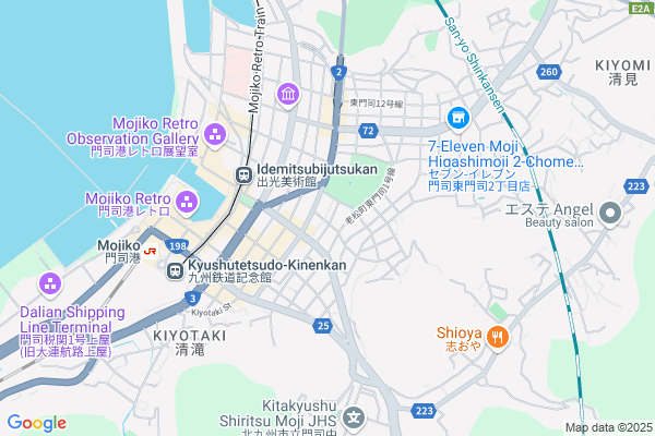 Map of 北九州市門司区老松町2-11