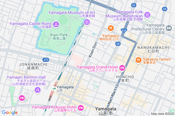 Map of 山形県山形市桜町2-42
