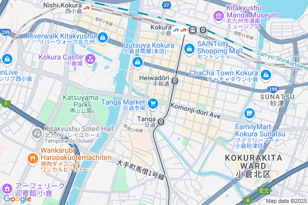 Map of 北九州市小倉北区魚町4-2-1