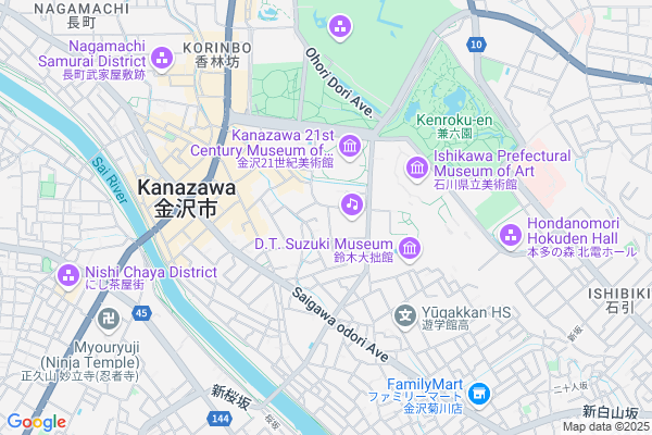 Map of 石川県金沢市下本多町六番丁40-1