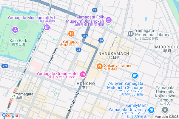 Map of 山形市七日町1-2-30