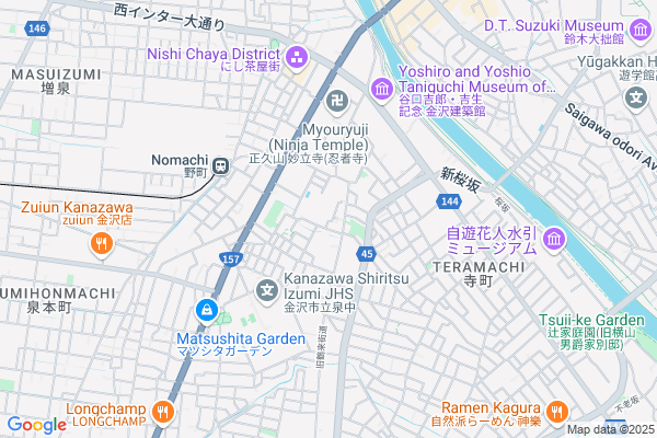Map of 金沢市野町3丁目15-30