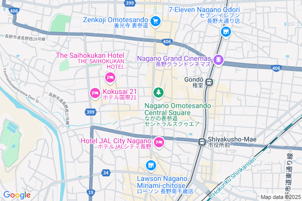 Map of 36.651960, 138.187087