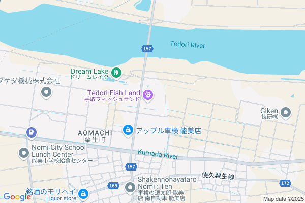 Map of 石川県能美市粟生町ツ58