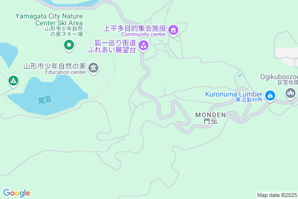 Map of 山形市門伝1957