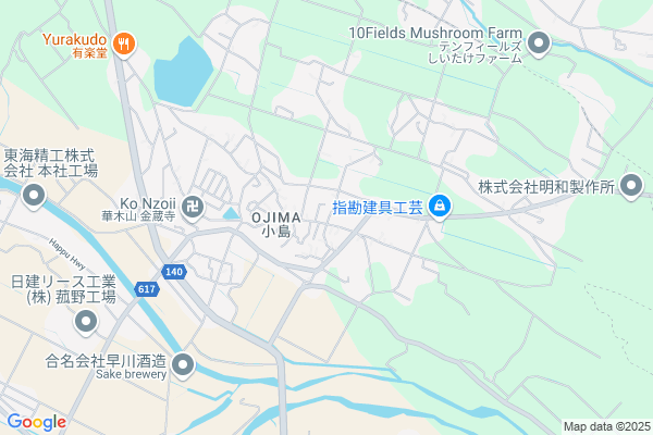 Map of 三重県三重郡菰野町小島1537-1