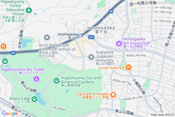 Map of 愛知県名古屋市千種区星が丘元町 17-1