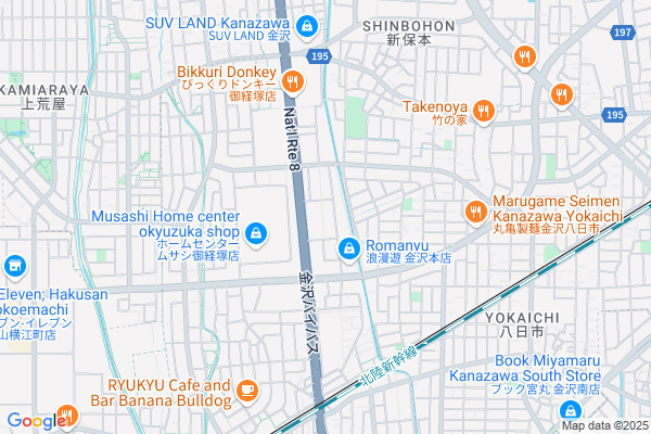 Map of 石川県野々市市御経塚4丁目38