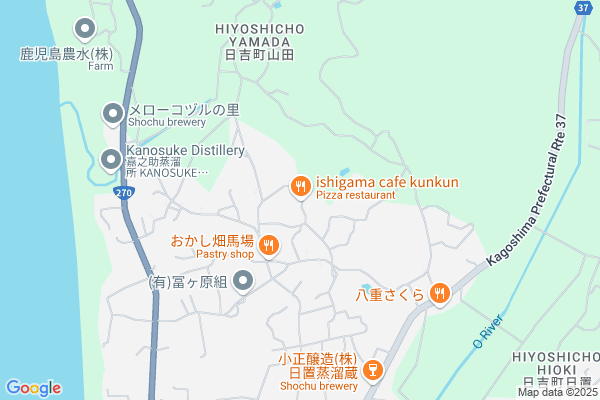Map of 日置市日吉町日置2462