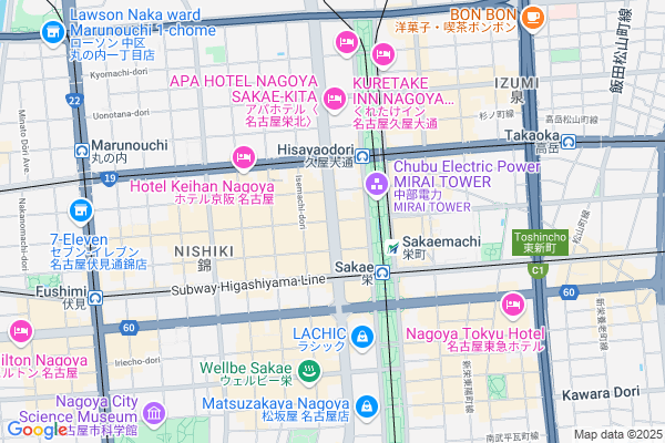 Map of 愛知県名古屋市中区錦三丁目 6番15号先 名古屋テレビ塔