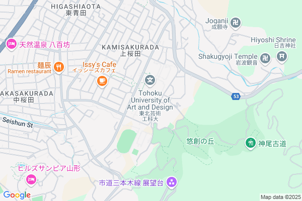 Map of 山形県山形市上桜田３丁目４−５
