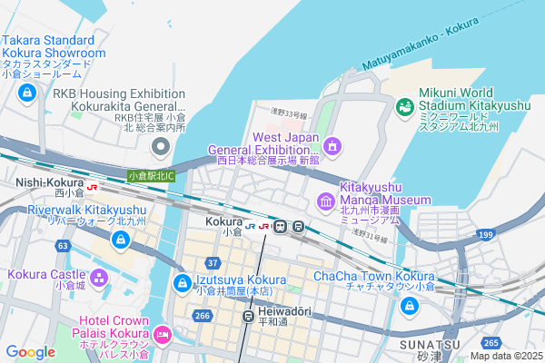 Map of 北九州市小倉北区浅野2-12-14
