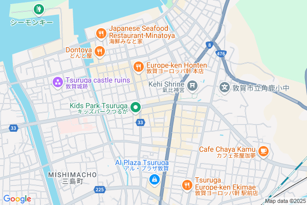 Map of 福井県敦賀市神楽町１丁目４−８