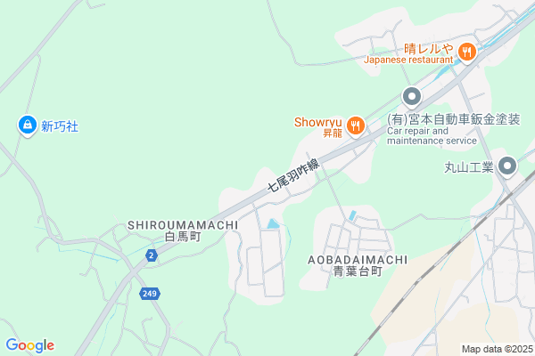 Map of 石川県七尾市白馬町36-4-2