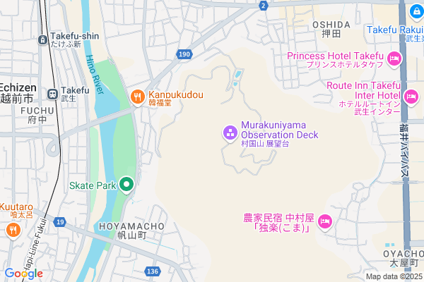 Map of 福井県越前市村国町87