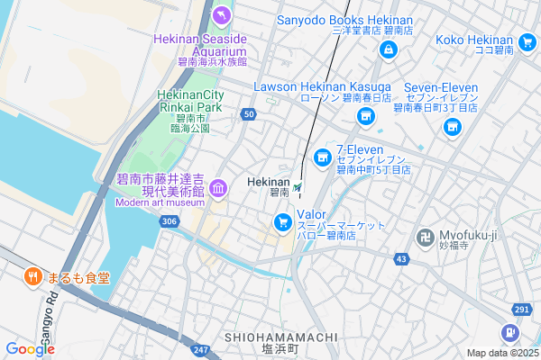 Map of 愛知県碧南市中町4丁目46番地