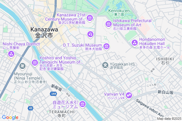 Map of 石川県金沢市本多町3-10-27