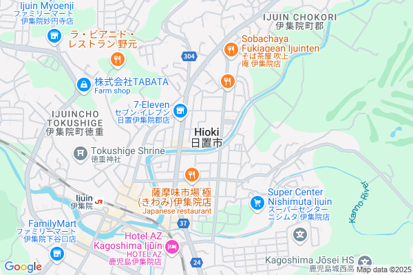 Map of 鹿児島県日置市吹上町湯ノ浦751-3