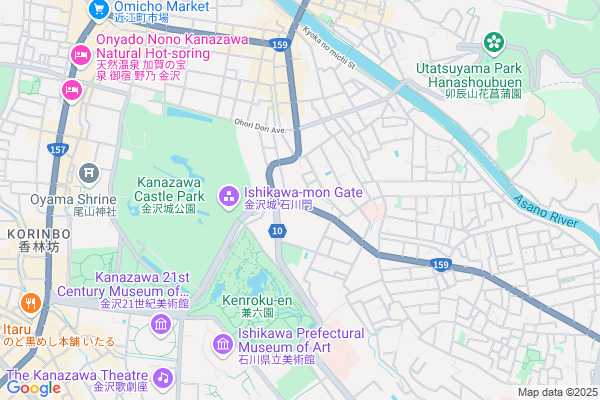 Map of 金沢市兼六元町3-78
