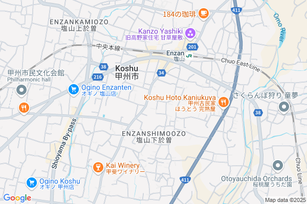 【RENT】「CとTの混じわる場所」山梨県甲州市塩山下於曽 鉄筋コンクリート造2階建+軽鉄骨倉庫(379.68㎡+69.36㎡) /土地(865.54㎡)
