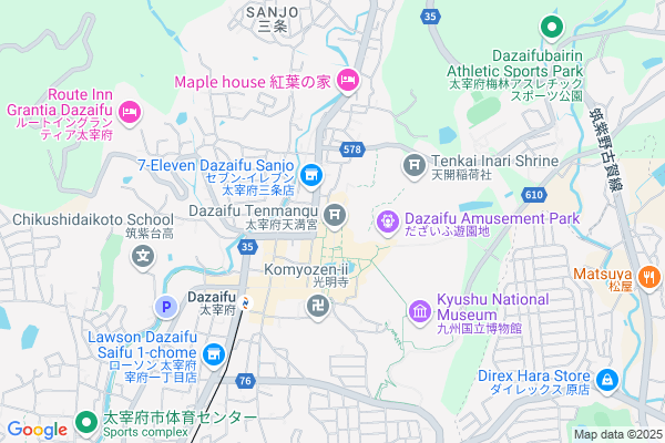 Map of 福岡県太宰府市宰府4丁目7番1号