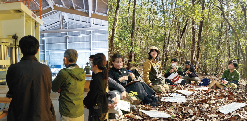 【岐阜】工場見学ツアー| 空間に「新しい価値のストーリー」を吹き込む。土と木のアップサイクル建材が生まれる場所へ