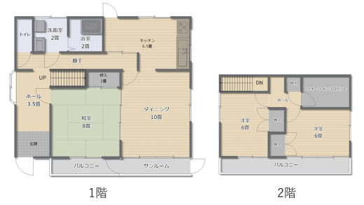 【SALE】「広々とした庭と可愛らしい絵が出迎えてくれる隠れ家的2階建て一軒家」3LDK（建物97.71m²/土地423.92m²）/甲州市塩山三日市場 1100万円